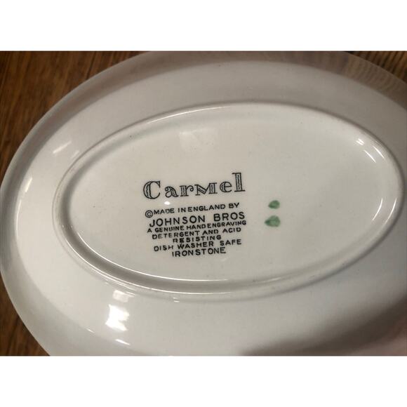 Johnson Brothers CARMEL Oval Serving Bowl Made in England EXCELLENT! 9 1/4” - Picture 5 of 5